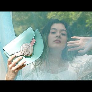 Designer Saddle Leather handbag crossbody bag